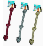 Dog Tug Toy with Triple Knot 50cm, assorted  